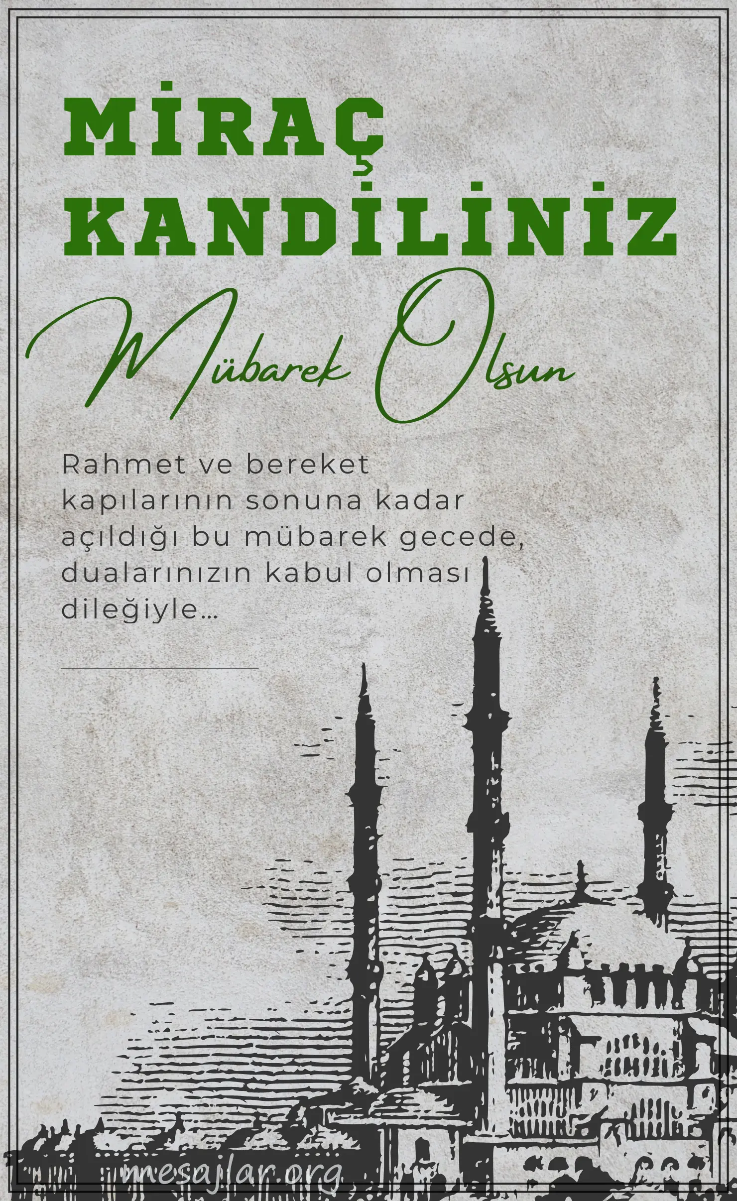 Resimli Miraç Kandili Mesajları Sözleri