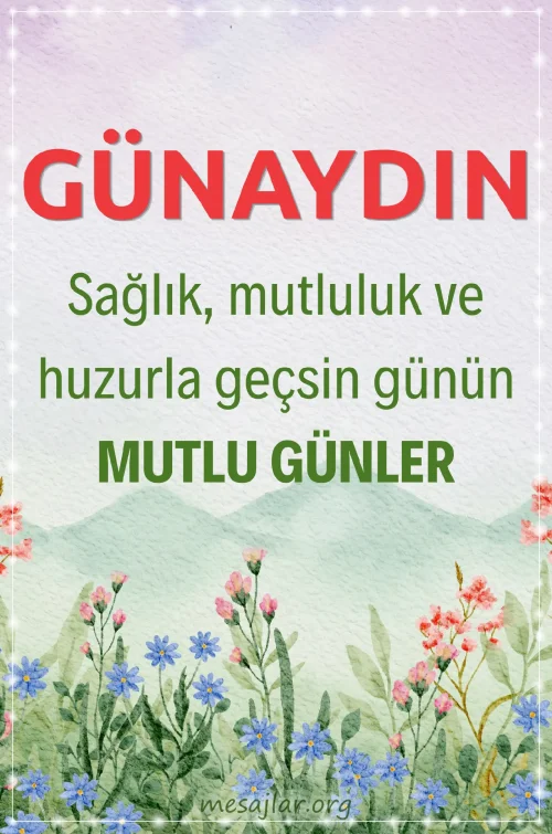 Resimli Günaydın İyi Sabahlar Mesajları Sözleri