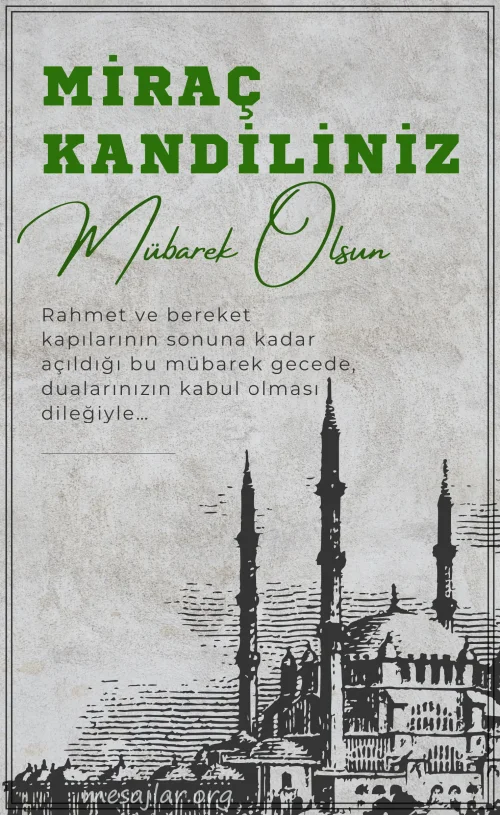 Resimli Miraç Kandili Mesajları Sözleri