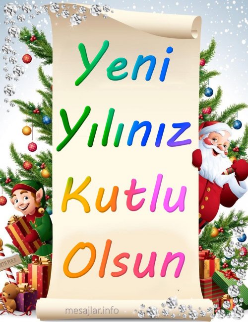 Resimli Yılbaşı Yeni Yıl Mesajları Sözleri Kartları